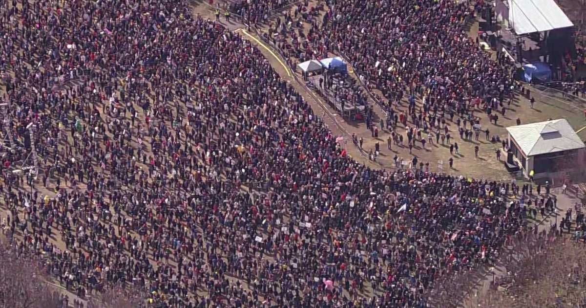 A AERIAL VIEW OF THE NO KINGS PROTEST